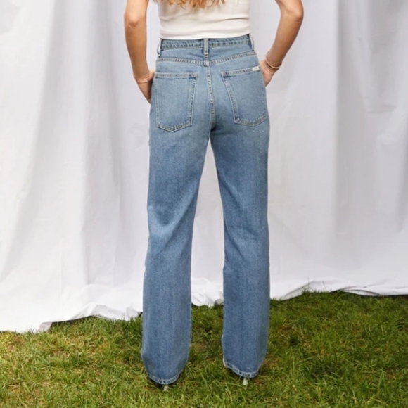 Eve Denim The Juliette High Rise Straight Leg Jeans - Size 25 - Picture 2 of 15